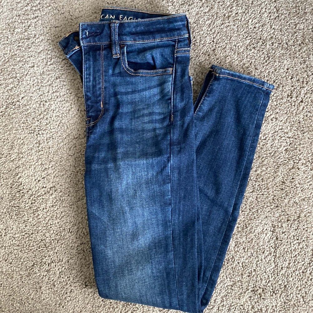 American Eagle Next Level Stretch Dark Skinny Jeans
